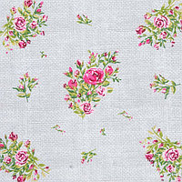 Скатерть Доляна Roses on linen 146х220 см, 100% хлопок, рогожка 164 г/м2