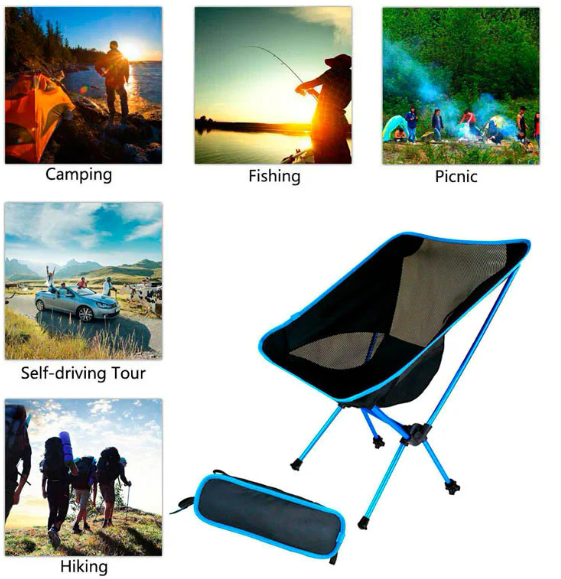 Стул туристический складной Camping chair для отдыха на природе - фото 8 - id-p183726436