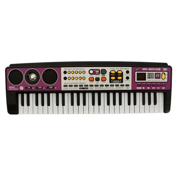 Синтезатор «Музыкальный взрыв», 49 клавиш, c USB, работает от батареек и от сети - фото 5 - id-p180508804