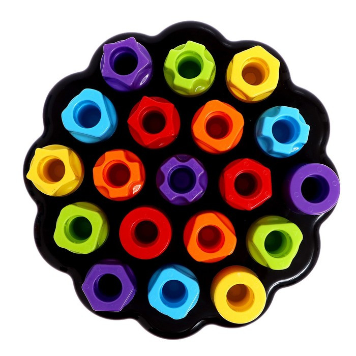 Развивающая игрушка «Пирамидка-мозаика», сортер, цвета, по методике Монтессори - фото 3 - id-p184880042