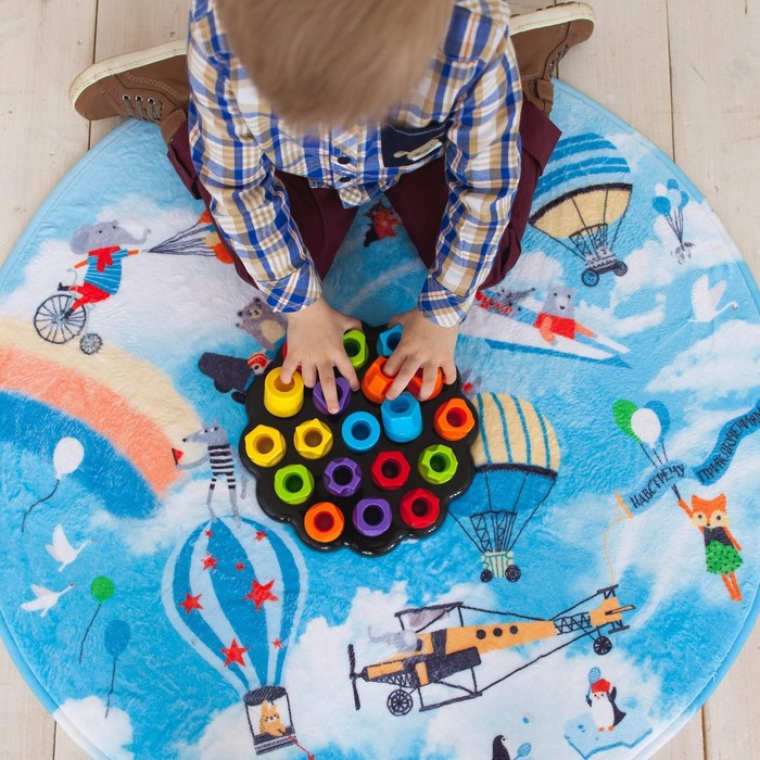 Развивающая игрушка «Пирамидка-мозаика», сортер, цвета, по методике Монтессори - фото 9 - id-p184880042