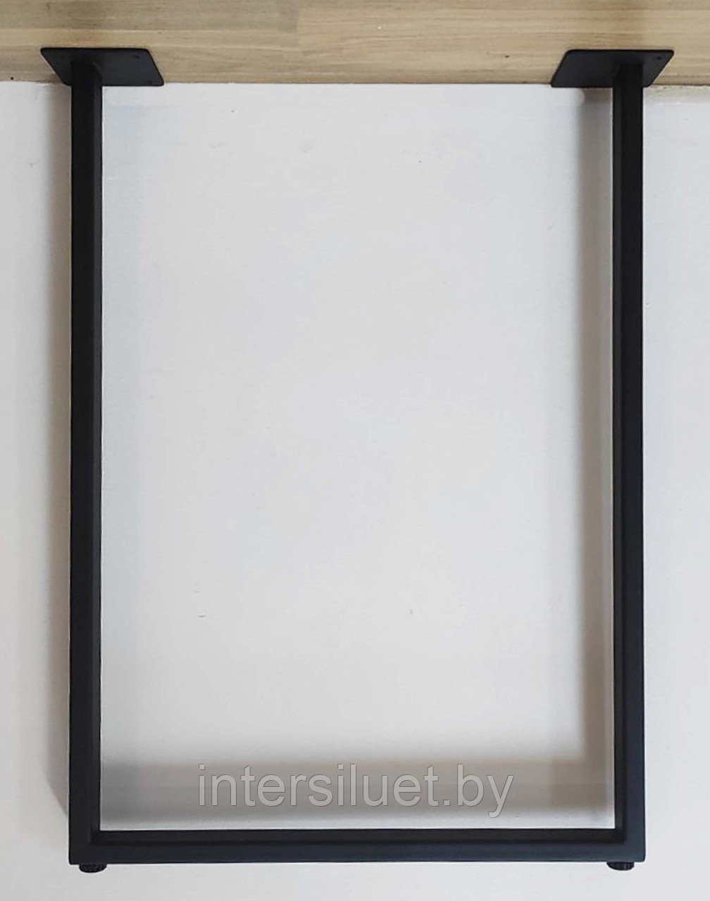 П-образная опора для стола "Boxie" 500хН1070мм, полимер: белый мат, серый металлик, черный бархат - фото 3 - id-p185193465