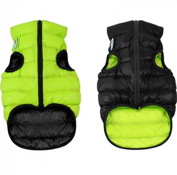 Курточка двухсторонняя AiryVest XS дл. 22-25 см салатовый/черный (1668) - фото 1 - id-p185193785