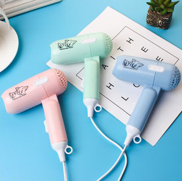 Мини-фен для волос Foldable Hair dryer MSD:8859, складной с ручкой, 450 Вт