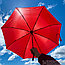 Автоматический с защитой от ветра зонт Vortex Антишторм, d -96 см. Красный, фото 4