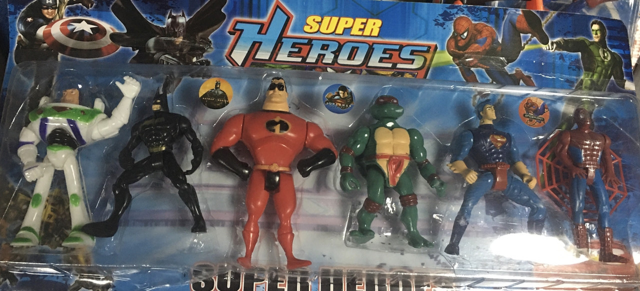 Набор супер героев 7 шт 12 см