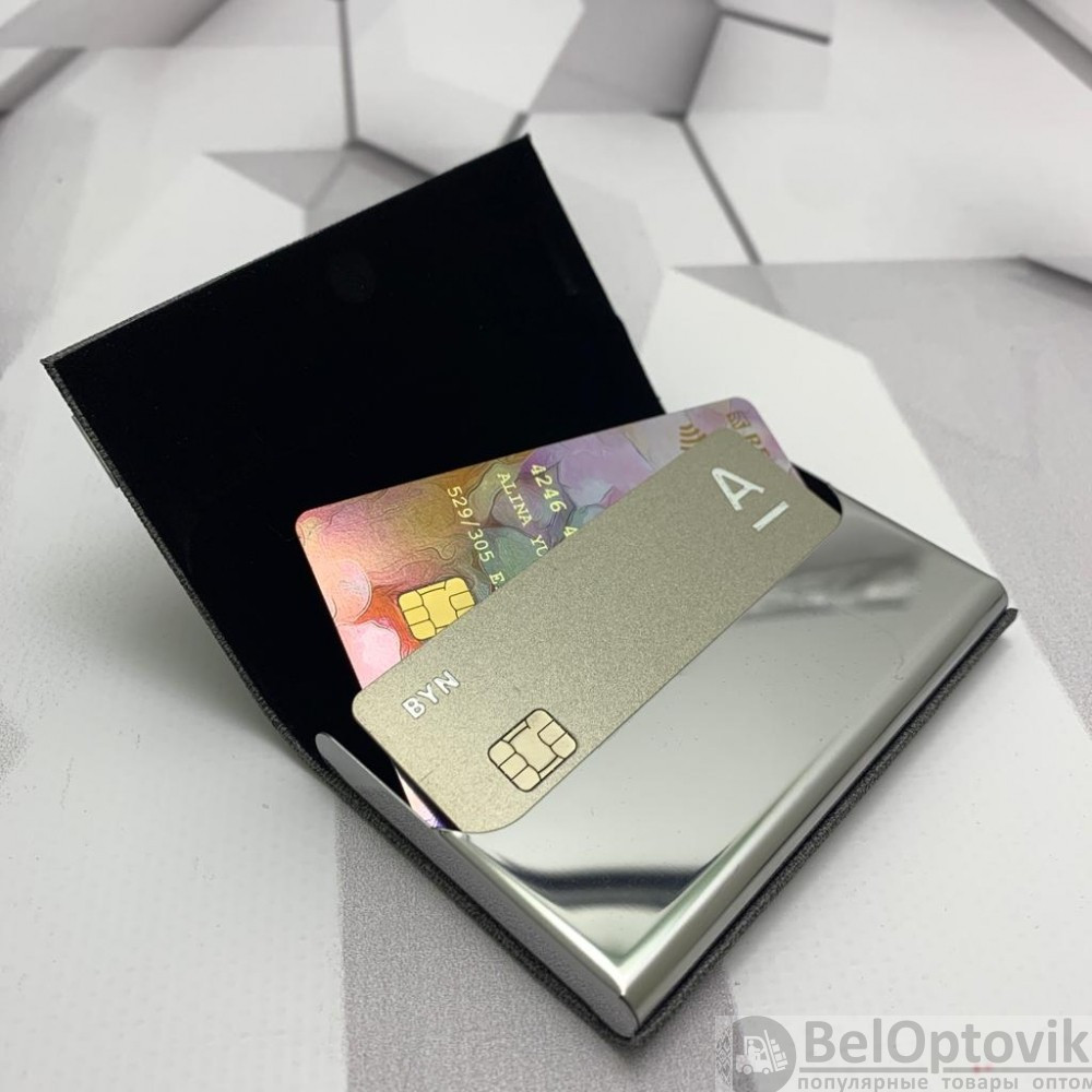 Визитница Troi Кредитница для пластиковых карт, 20 шт. Grey - фото 3 - id-p185196057