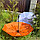 Автоматический с защитой от ветра зонт Vortex Антишторм, d -96 см. Оранжевый, фото 9