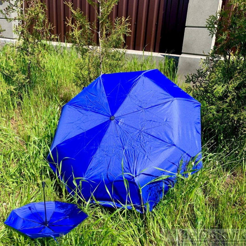 Автоматический с защитой от ветра зонт Vortex Антишторм, d -96 см. Синий - фото 8 - id-p185196271