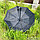 Автоматический противоштормовой зонт Конгресс Антишторм, ручка экокожа Синий, фото 2