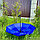 Автоматический противоштормовой зонт Конгресс Антишторм, ручка экокожа Синий, фото 7