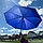 Автоматический противоштормовой зонт Конгресс Антишторм, ручка экокожа Черный, фото 10