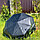 Автоматический противоштормовой складной зонт Sherp Двухсторонний: Черный/синий, фото 3