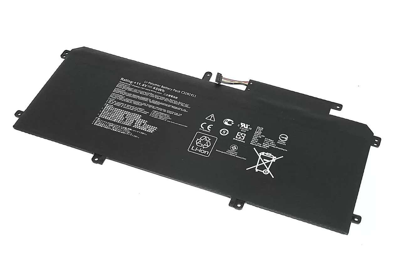 Аккумулятор (батарея) для ноутбука Asus UX305 (C31N1411), 11.4В, 45WH черная