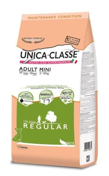 Сухой корм для собак Unica Classe Adult Mini Regular (Курица) 2 кг