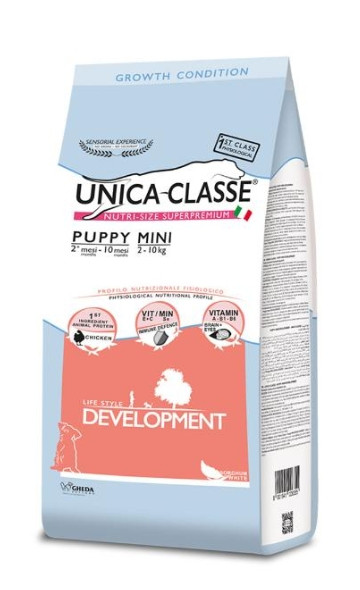 Сухой корм для щенков Unica Classe Puppy Mini Development (Курица) 2 кг - фото 1 - id-p185196688