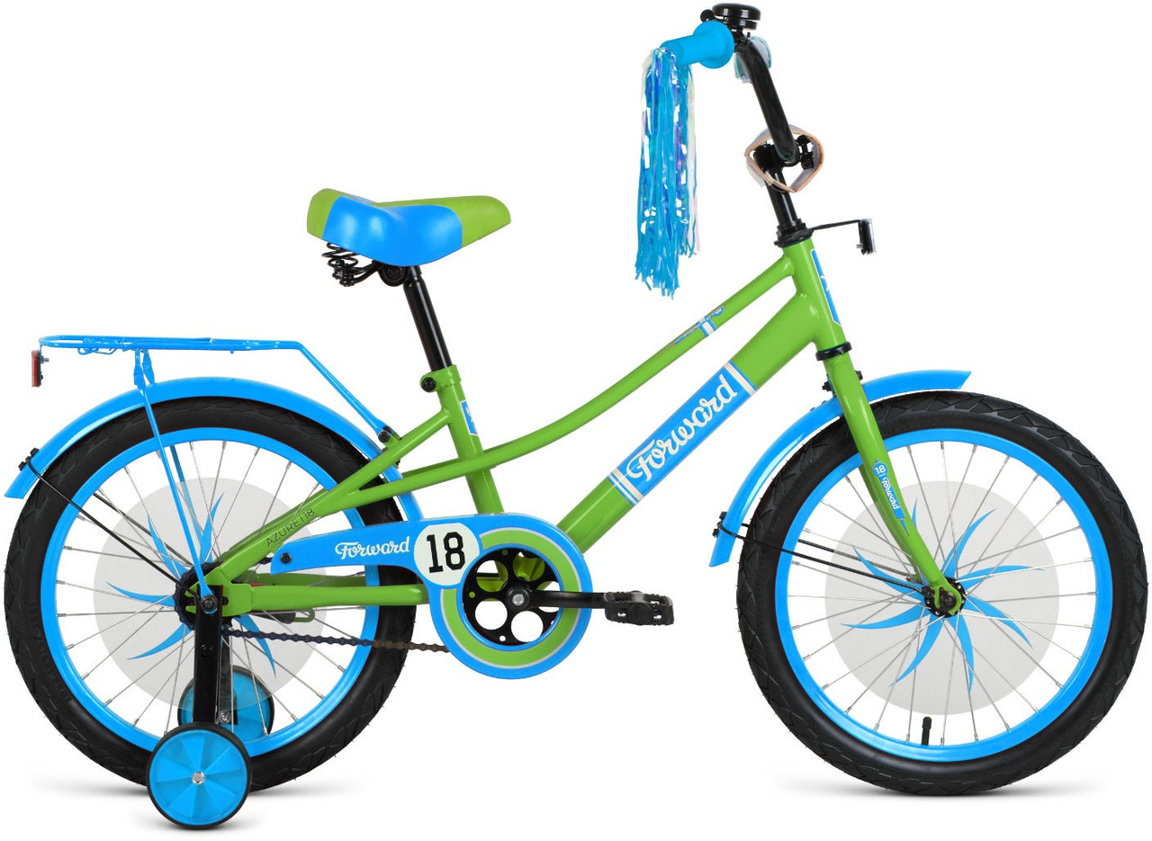 Детский велосипед Forward AZURE 20 (10.5 quot; рост) зеленый/голубой 2021 год (1BKW1C101003) - фото 1 - id-p175842047