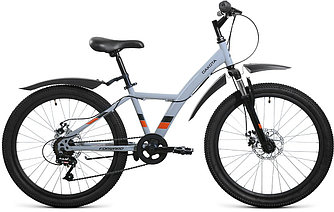 Горный велосипед хардтейл  Forward DAKOTA 24 2.0 D (13 quot; рост) серый/оранжевый 2022 год (RBK22FW24594)