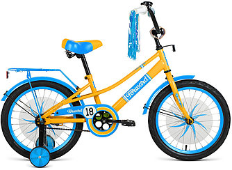 Детский велосипед Forward AZURE 20 (10.5 quot; рост) желтый/голубой 2021 год (1BKW1C101005)