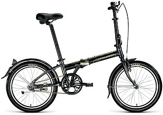 Складной велосипед складной  Forward ENIGMA 20 1.0 (11 quot; рост) черный/бежевый 2021 год (1BKW1C401002)