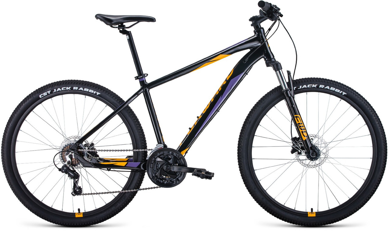 Горный велосипед хардтейл Forward APACHE 27,5 3.0 disc (15 quot; рост) черный/оранжевый 2021 год - фото 1 - id-p175842079