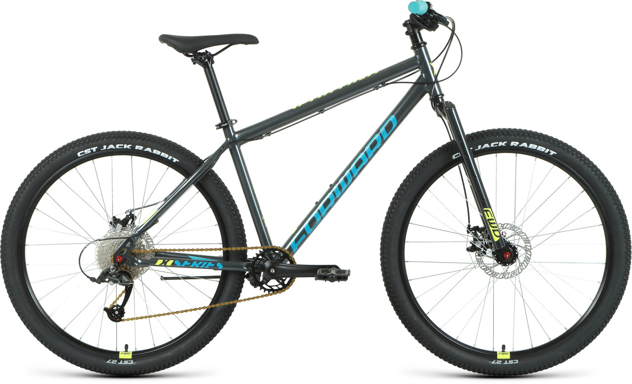 Горный велосипед хардтейл Forward SPORTING 27,5 X D (19 quot; рост) темно-серый/зеленый 2022 год - фото 1 - id-p178097764