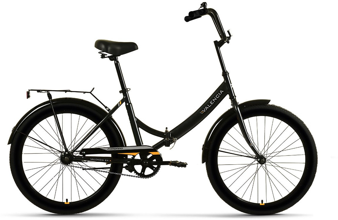 Складной велосипед складной Forward VALENCIA 24 X (16 quot; рост) черный/золотой 2022 год (RBK22FW24073) - фото 1 - id-p174193407