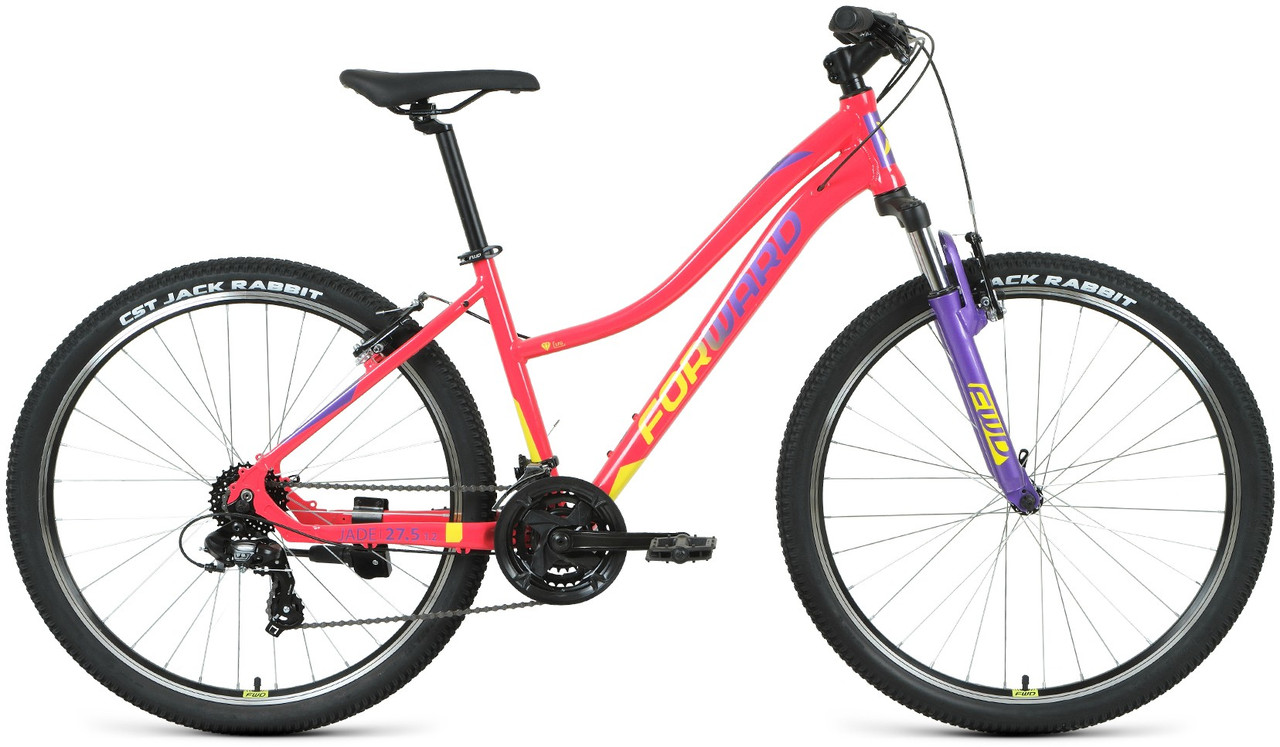 Горный велосипед хардтейл Forward JADE 27,5 1.0 (16.5 quot; рост) розовый/желтый 2022 год (RBK22FW27750) - фото 1 - id-p174193419