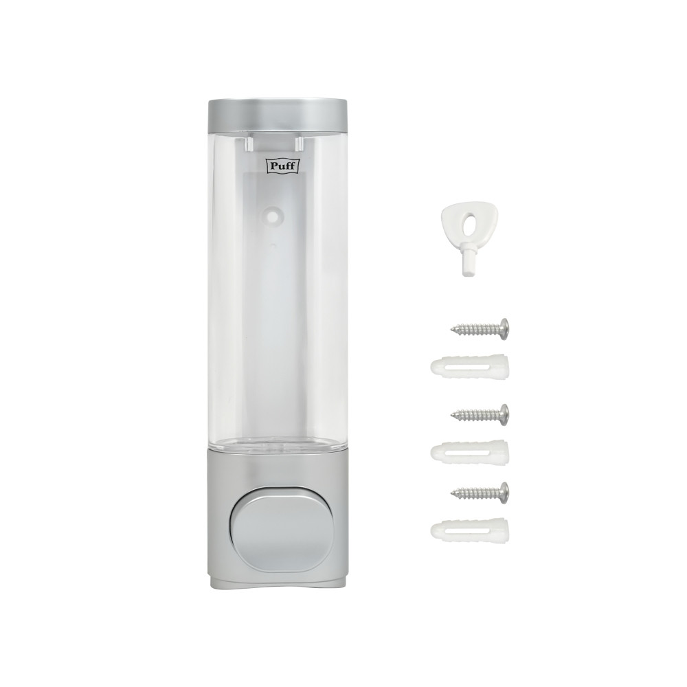 Дозатор (диспенсер) для жидкого мыла Puff-8105S (250мл), серый - фото 10 - id-p185198801