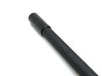 Труба стальная с муфтой окрашенная 20х1,0 мм - 2,0 м., цвет - Чёрный муар