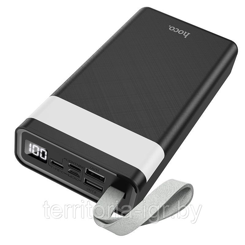 Внешний аккумулятор power bank J73 30000mAh 2А черный Hoco - фото 4 - id-p185202813