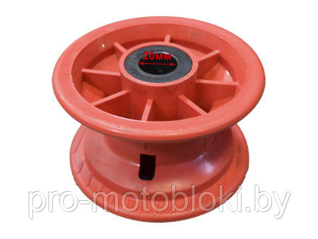 Диск колеса 3.50-4 (ось 20/75) пластик для тачки - фото 2 - id-p184448180