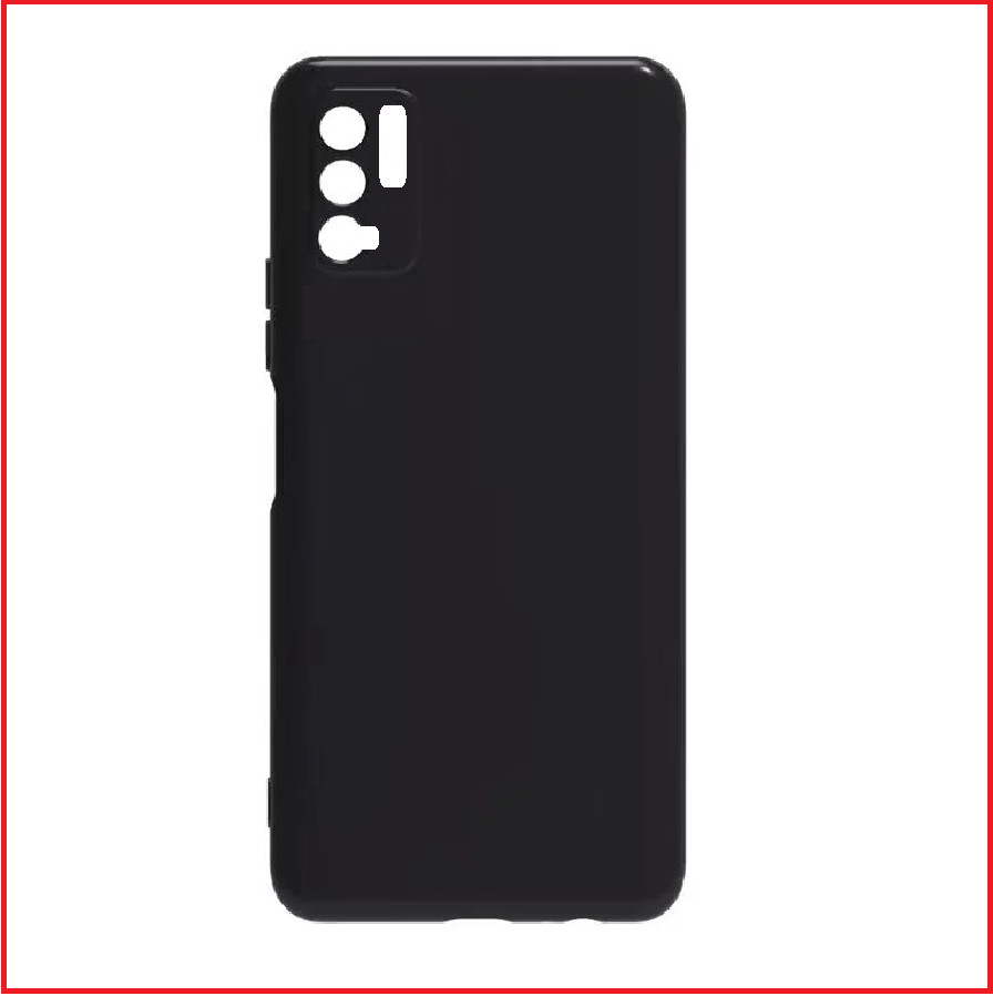 Чехол-накладка для Xiaomi Redmi note 10 5G (силикон) черный с защитой камеры - фото 1 - id-p185204646