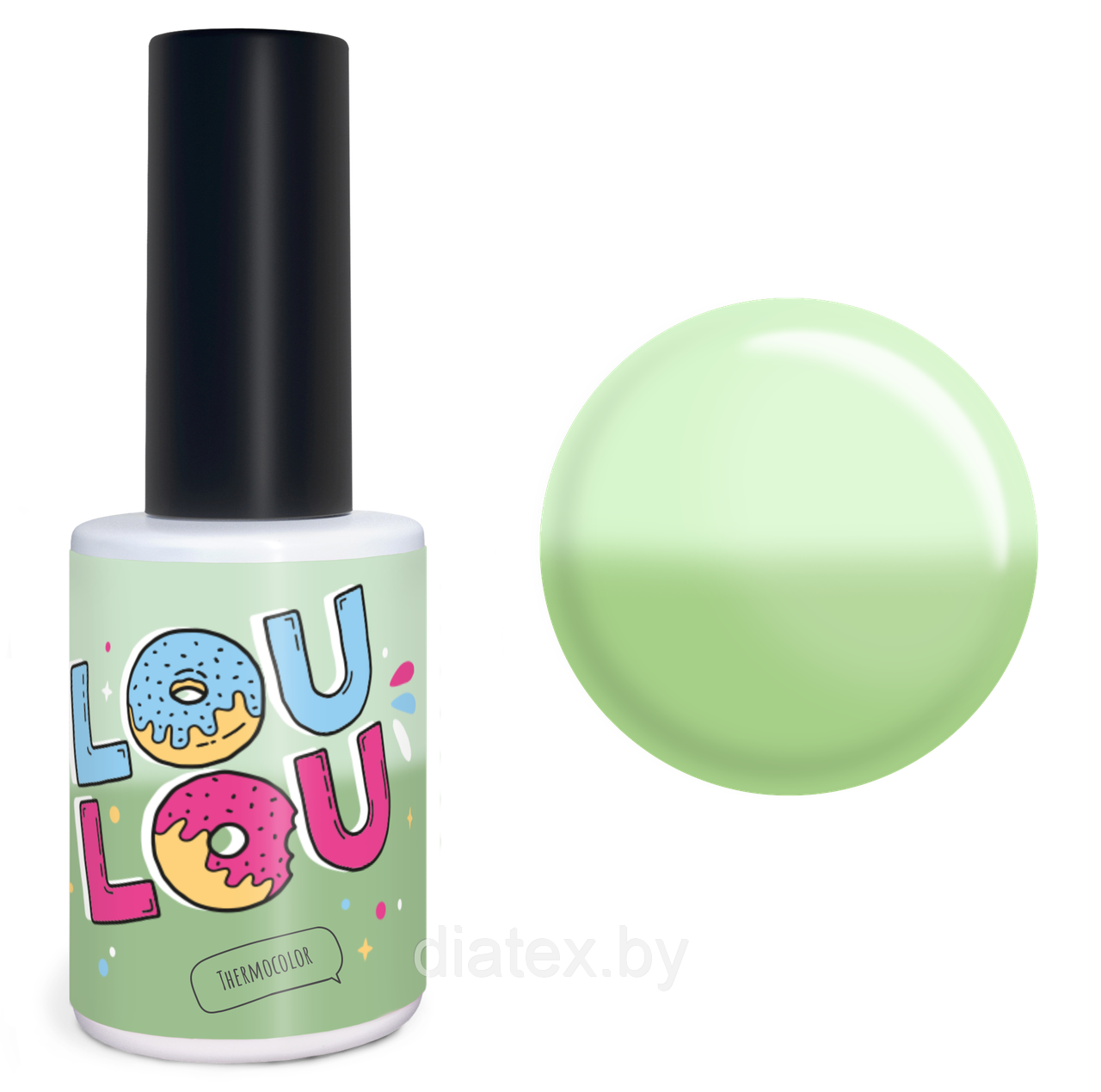 Гель-лак LOULOU “Tc2” (8мл.) зеленый душистый горошек