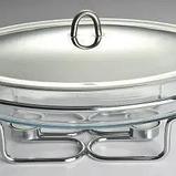 Мармит  из жаропрочного стекла овальный  Bohmann BH 2007 - 3,2 л, стекло, фото 2