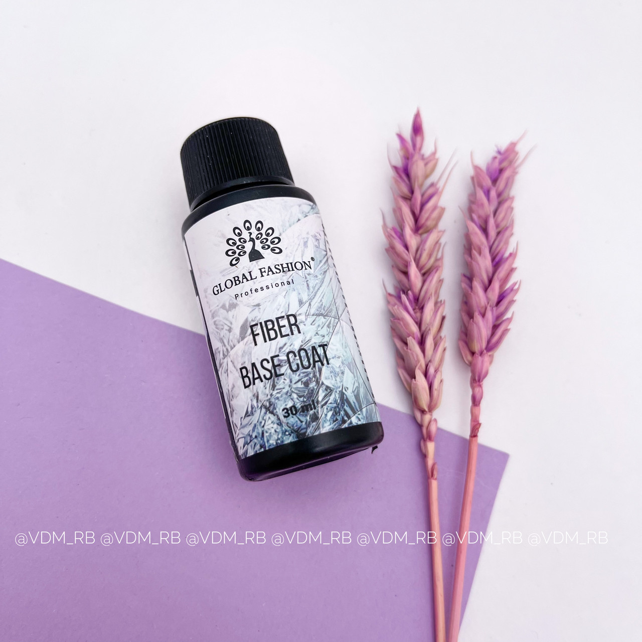 База для гель лака Global Fashion, FIBER Base Coat 30 мл