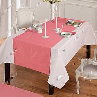 Дорожка на стол "Аликанте" 135x45 розовая