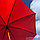 Зонт-трость универсальный Arwood Полуавтоматический / деревянная ручка Красный, фото 5