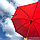 Зонт-трость универсальный Arwood Полуавтоматический / деревянная ручка Красный, фото 7