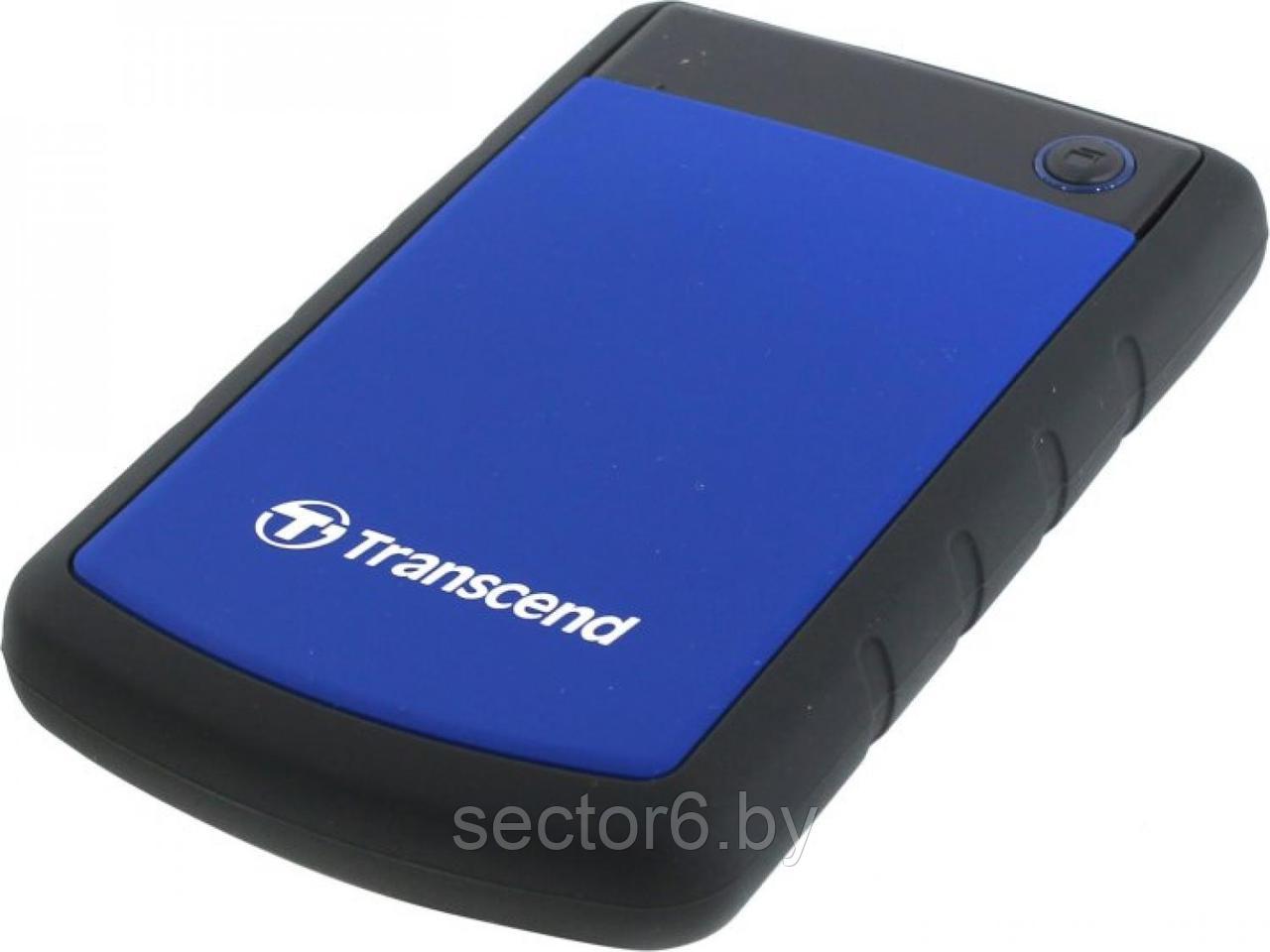 Накопитель TRANSCEND StoreJet 25H3 TS1TSJ25H3B USB3.0 Portable 2.5"  HDD  1Tb EXT  (RTL) TRANSCEND Накопитель