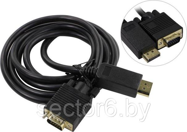 Cablexpert CCP-DPM-VGAM-6 Кабель-адаптер DisplayPort(M) -> VGA (15M) 1.8м Gembird Cablexpert CCP-DPM-VGAM-6, фото 2