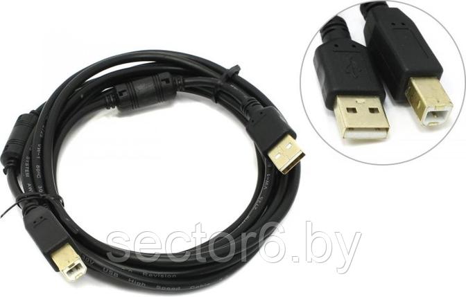 5bites UC5010-030A Кабель USB 2.0 A--B 3м 2 фильтра 5BITES 5bites UC5010-030A Кабель USB 2.0 A--B 3м 2, фото 2