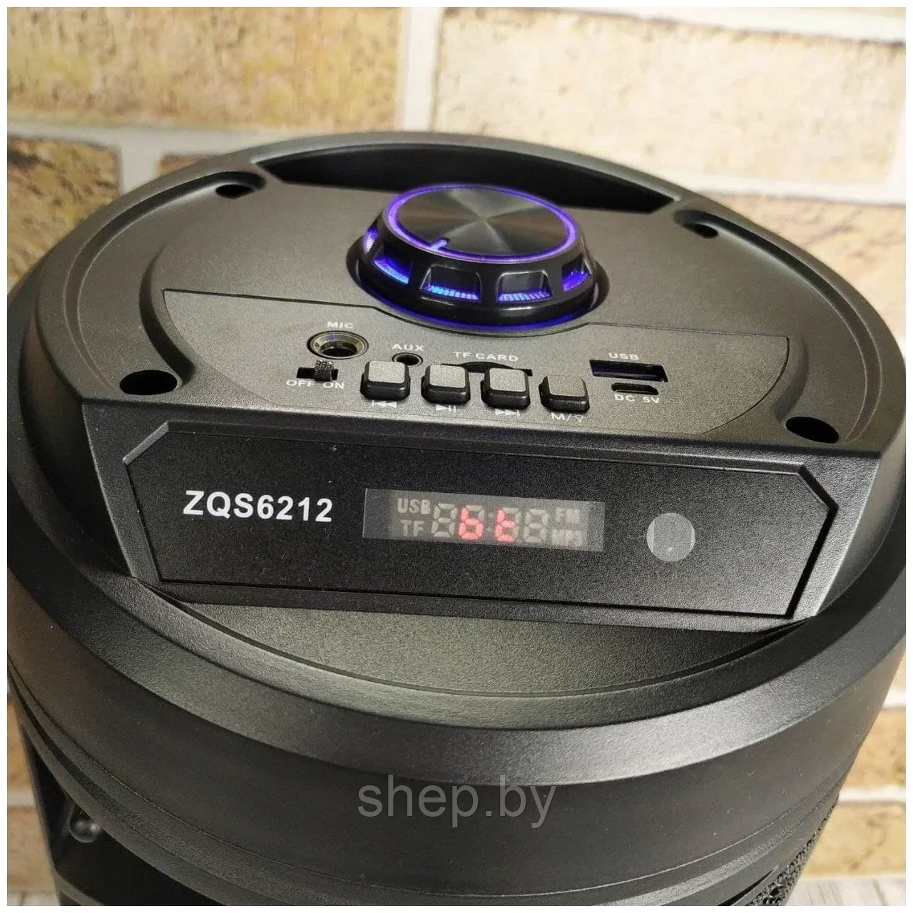 Портативная колонка BT Speaker ZQS-6212, с микрофоном, с пультом ДУ - фото 7 - id-p185311968