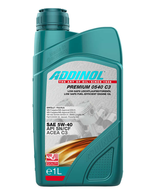 Синтетическое моторное масло ADDINOL Premium 0540 C3, 5W-40, 1л