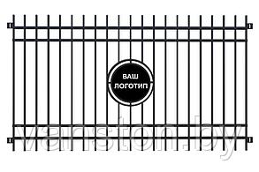 Забор металлический "Лого", тип 3