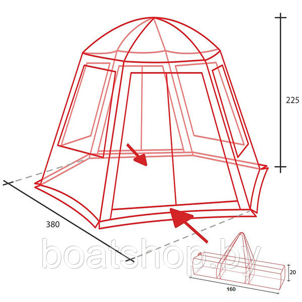 Палатка-шатер GOLDEN SHARK Shelter V2 auto - фото 2 - id-p151280104