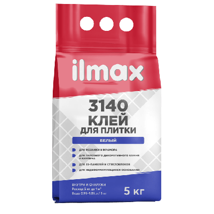 Клей для плитки белый ilmax 3140 5 кг., фото 2