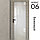 Межкомнатная дверь "ФЛЕКС" 06 (Цвета - Белый; Серый; Бежевый; Чёрный), фото 4