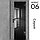 Межкомнатная дверь "ФЛЕКС" 06ч (Цвета - Белый; Серый; Бежевый; Чёрный), фото 3