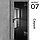 Межкомнатная дверь "ФЛЕКС" 07ч (Цвета - Белый; Серый; Бежевый; Чёрный), фото 3